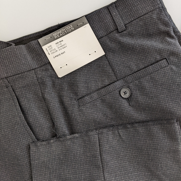 KENNETH COLE REACTION Slim Fit Trousers, 29W - Picture 3 of 6